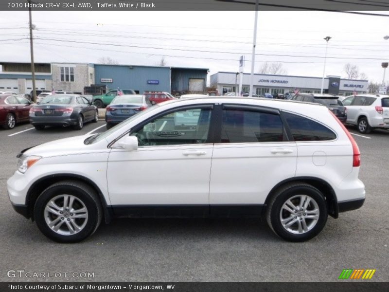 Taffeta White / Black 2010 Honda CR-V EX-L AWD