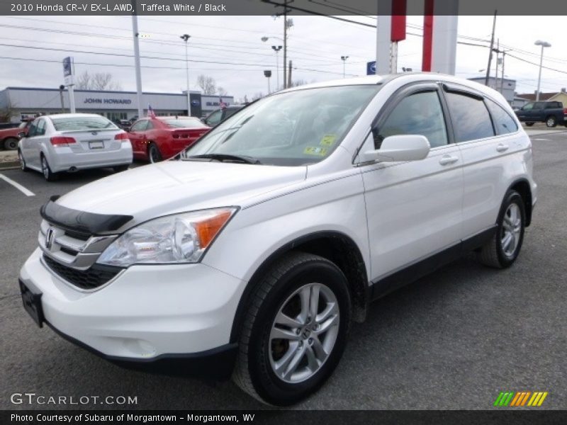Taffeta White / Black 2010 Honda CR-V EX-L AWD