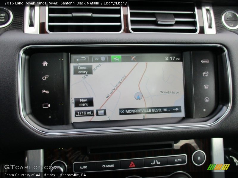 Santorini Black Metallic / Ebony/Ebony 2016 Land Rover Range Rover