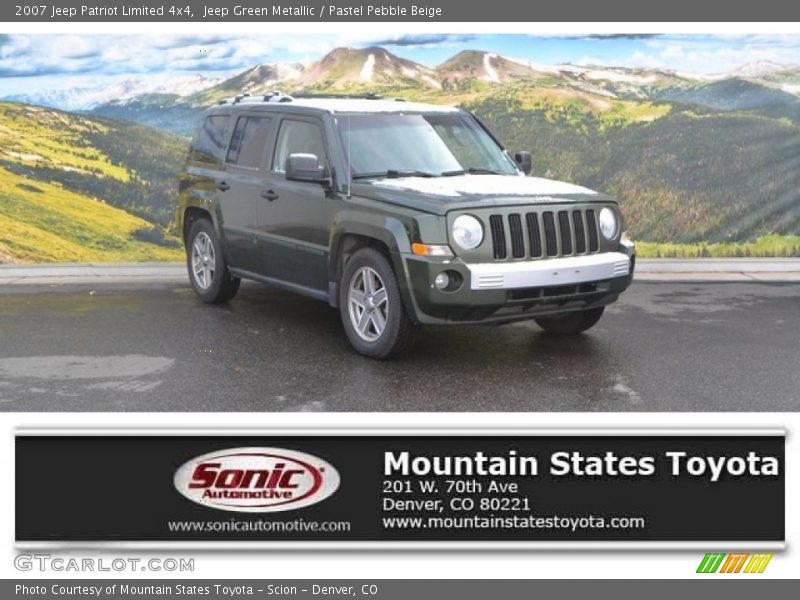 Jeep Green Metallic / Pastel Pebble Beige 2007 Jeep Patriot Limited 4x4