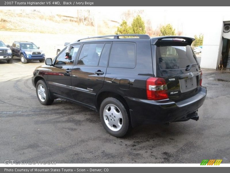 Black / Ivory Beige 2007 Toyota Highlander V6 4WD