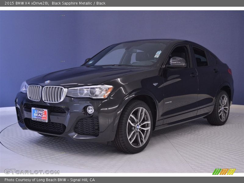 Black Sapphire Metallic / Black 2015 BMW X4 xDrive28i