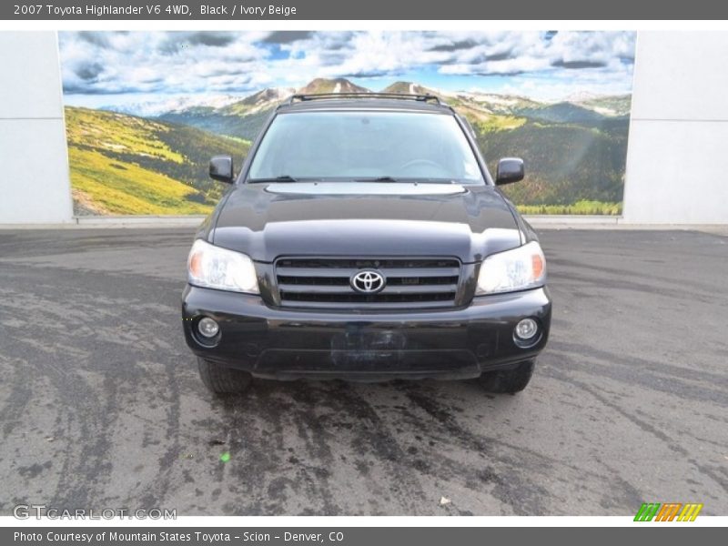 Black / Ivory Beige 2007 Toyota Highlander V6 4WD