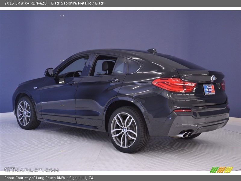 Black Sapphire Metallic / Black 2015 BMW X4 xDrive28i