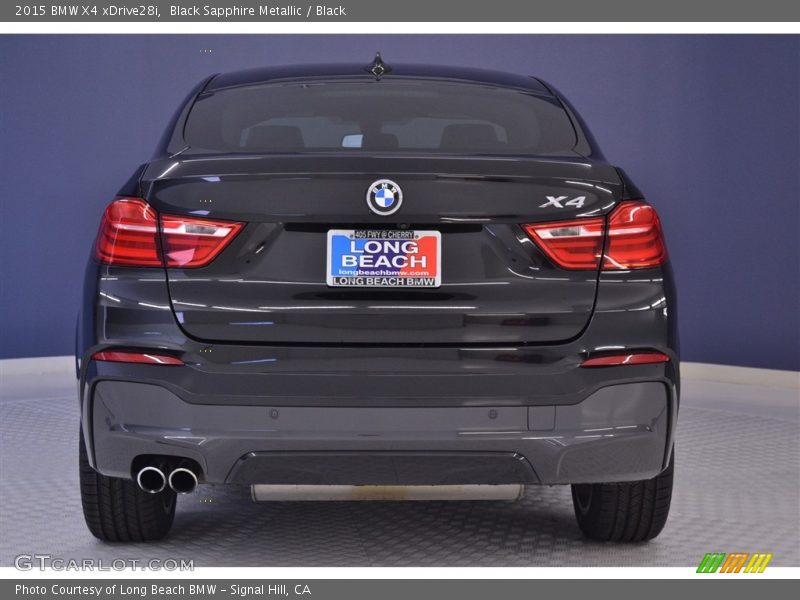 Black Sapphire Metallic / Black 2015 BMW X4 xDrive28i