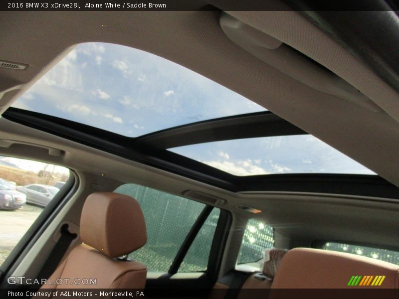 Alpine White / Saddle Brown 2016 BMW X3 xDrive28i