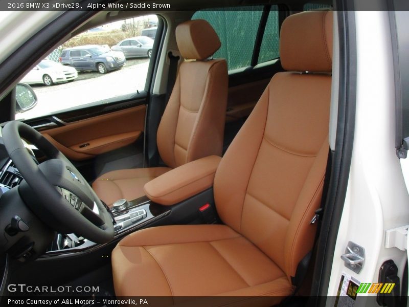 Alpine White / Saddle Brown 2016 BMW X3 xDrive28i