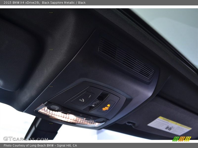 Black Sapphire Metallic / Black 2015 BMW X4 xDrive28i