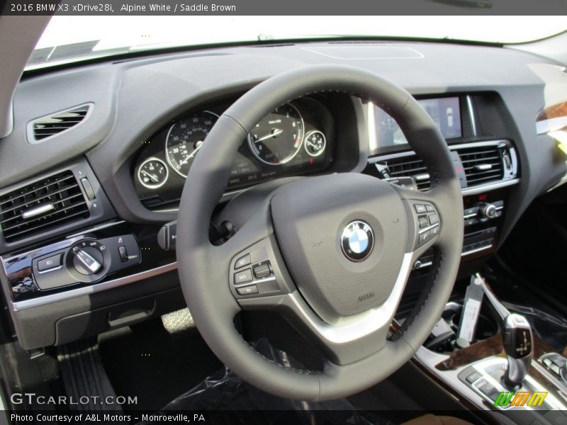 Alpine White / Saddle Brown 2016 BMW X3 xDrive28i