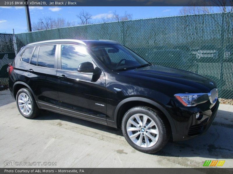 Jet Black / Black 2016 BMW X3 xDrive28i