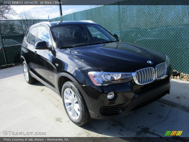 Jet Black / Black 2016 BMW X3 xDrive28i