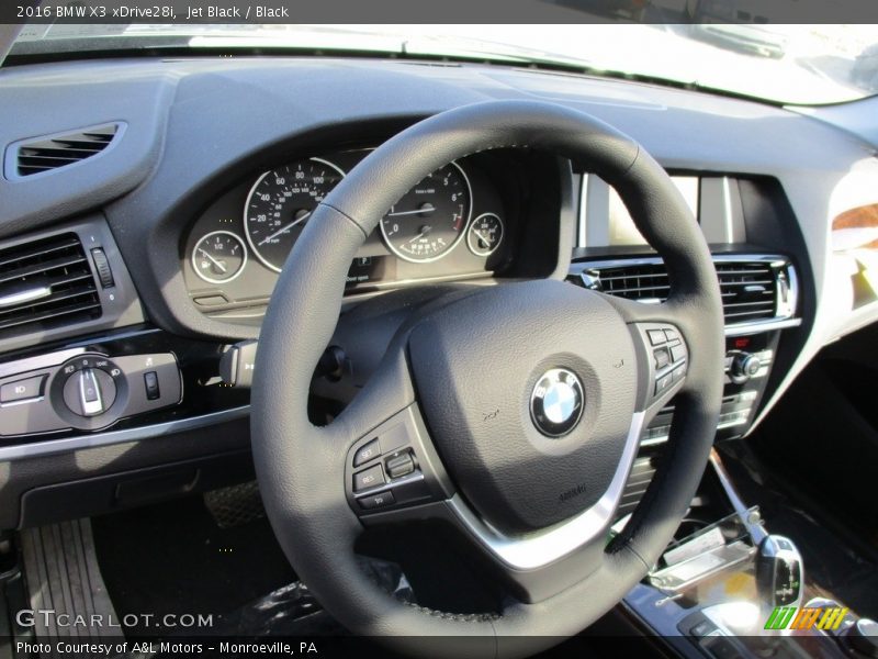 Jet Black / Black 2016 BMW X3 xDrive28i