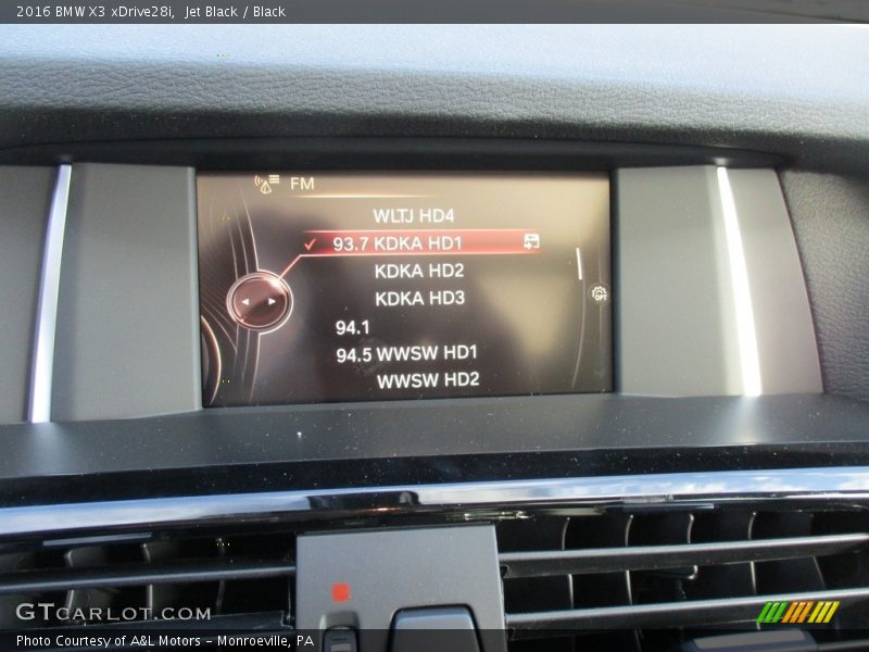 Jet Black / Black 2016 BMW X3 xDrive28i