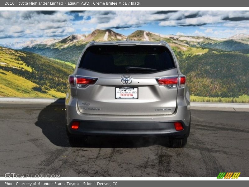 Creme Brulee Mica / Black 2016 Toyota Highlander Limited Platinum AWD