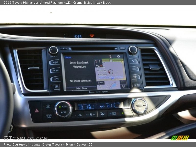 Creme Brulee Mica / Black 2016 Toyota Highlander Limited Platinum AWD