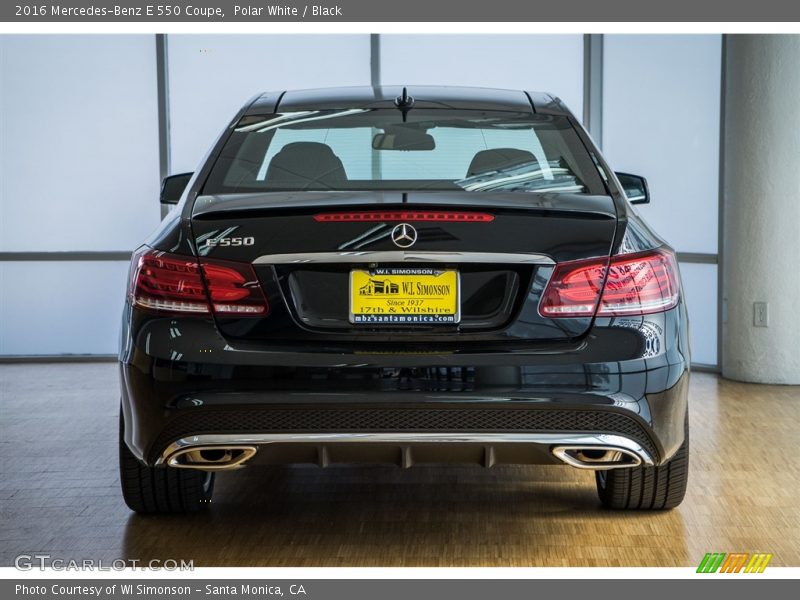 Polar White / Black 2016 Mercedes-Benz E 550 Coupe