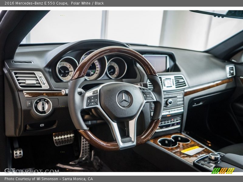 Dashboard of 2016 E 550 Coupe