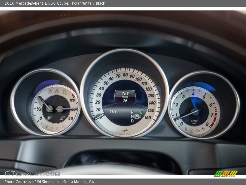  2016 E 550 Coupe 550 Coupe Gauges