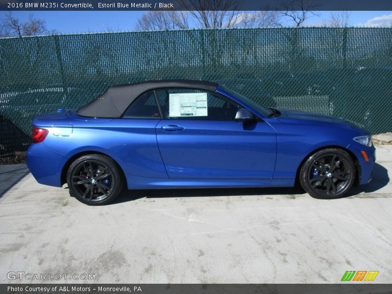 Estoril Blue Metallic / Black 2016 BMW M235i Convertible