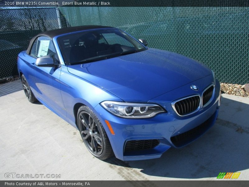 Estoril Blue Metallic / Black 2016 BMW M235i Convertible