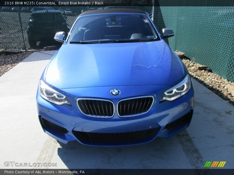 Estoril Blue Metallic / Black 2016 BMW M235i Convertible