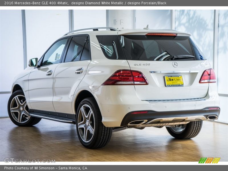 designo Diamond White Metallic / designo Porcelain/Black 2016 Mercedes-Benz GLE 400 4Matic