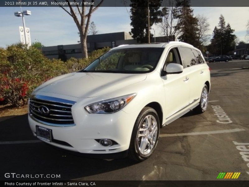 Moonlight White / Wheat 2013 Infiniti JX 35 AWD