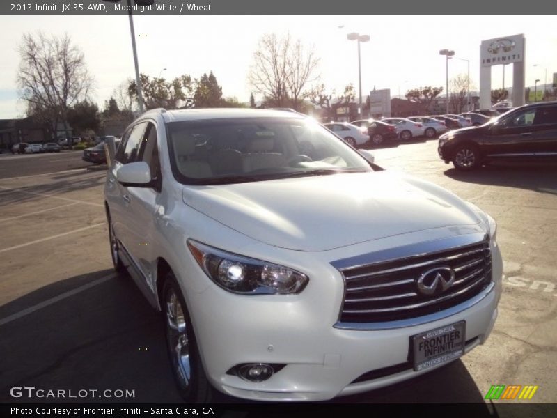 Moonlight White / Wheat 2013 Infiniti JX 35 AWD