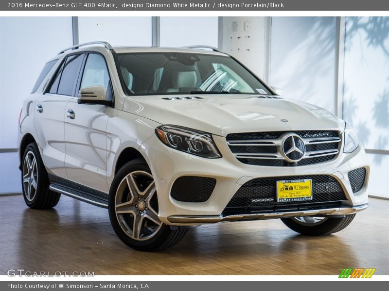 designo Diamond White Metallic / designo Porcelain/Black 2016 Mercedes-Benz GLE 400 4Matic