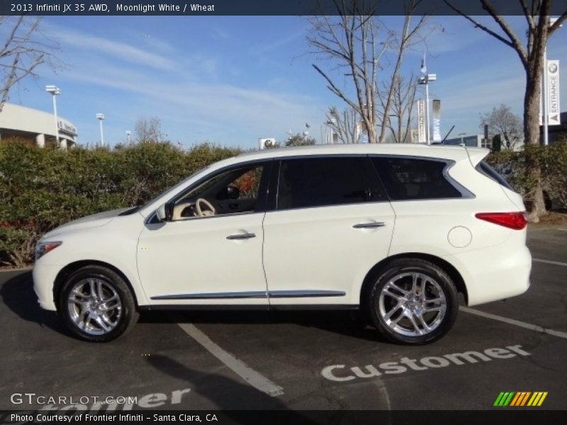 Moonlight White / Wheat 2013 Infiniti JX 35 AWD