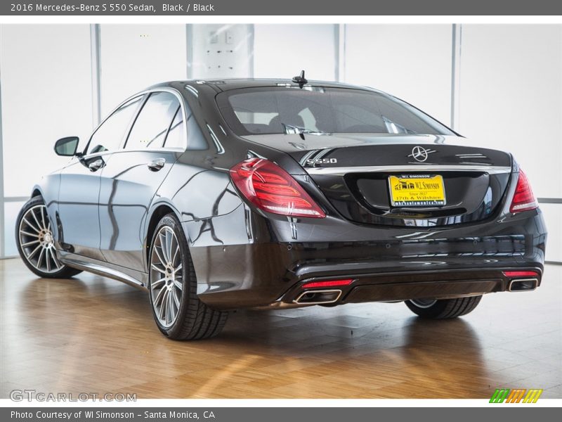 Black / Black 2016 Mercedes-Benz S 550 Sedan