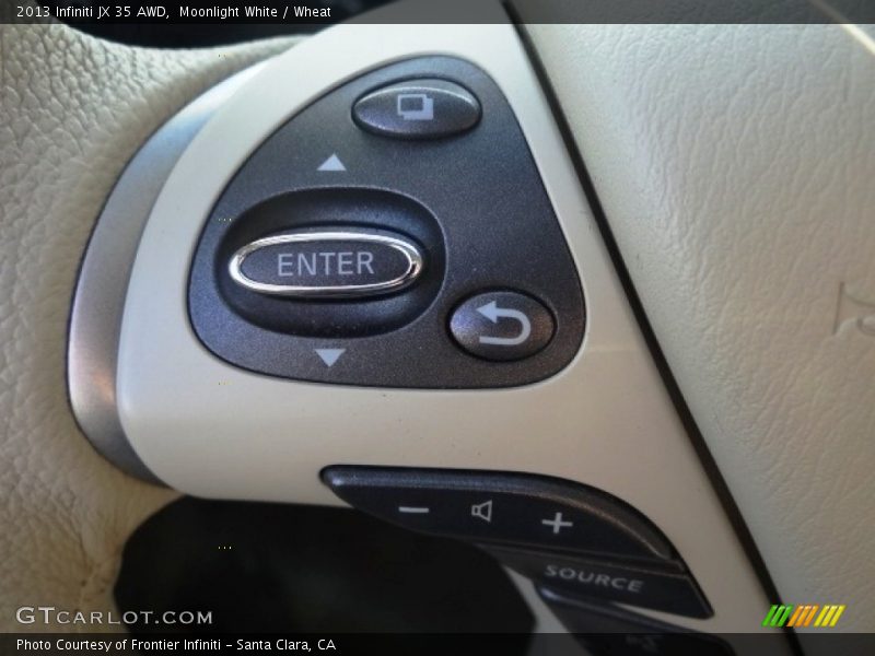 Moonlight White / Wheat 2013 Infiniti JX 35 AWD