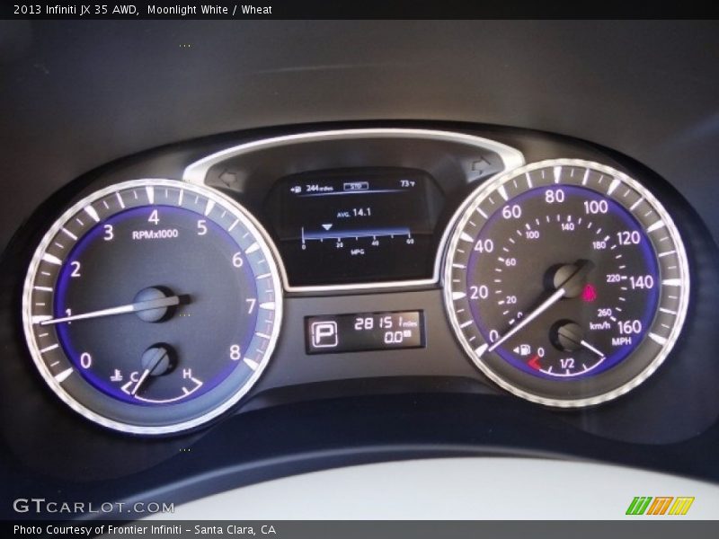 Moonlight White / Wheat 2013 Infiniti JX 35 AWD
