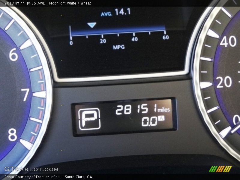 Moonlight White / Wheat 2013 Infiniti JX 35 AWD