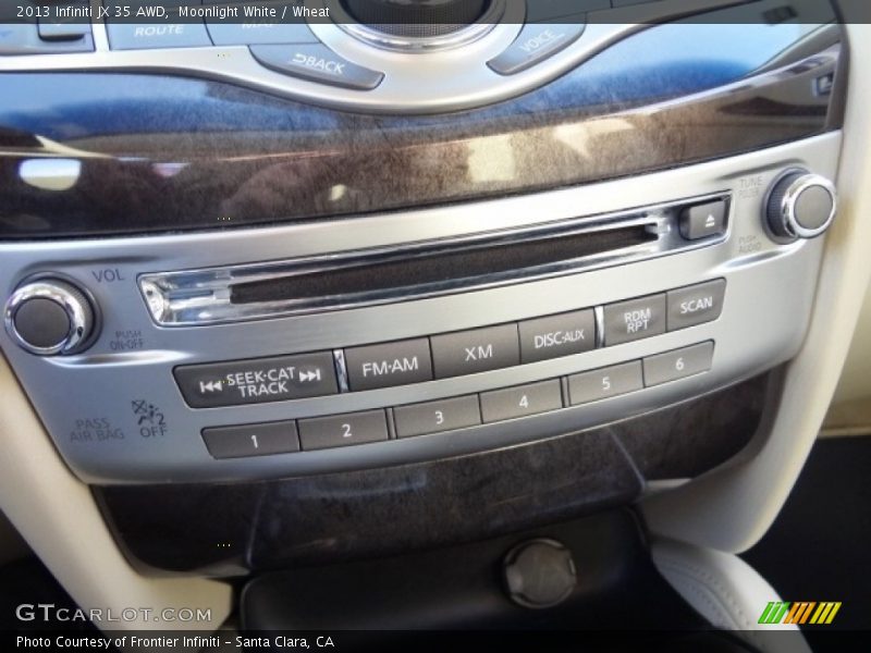 Moonlight White / Wheat 2013 Infiniti JX 35 AWD