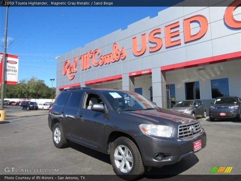 Magnetic Gray Metallic / Sand Beige 2009 Toyota Highlander