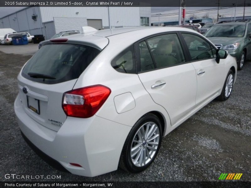 Crystal White Pearl / Ivory 2016 Subaru Impreza 2.0i Limited 5-door