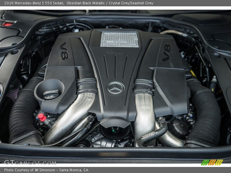 Obsidian Black Metallic / Crystal Grey/Seashell Grey 2016 Mercedes-Benz S 550 Sedan