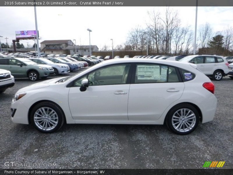 Crystal White Pearl / Ivory 2016 Subaru Impreza 2.0i Limited 5-door