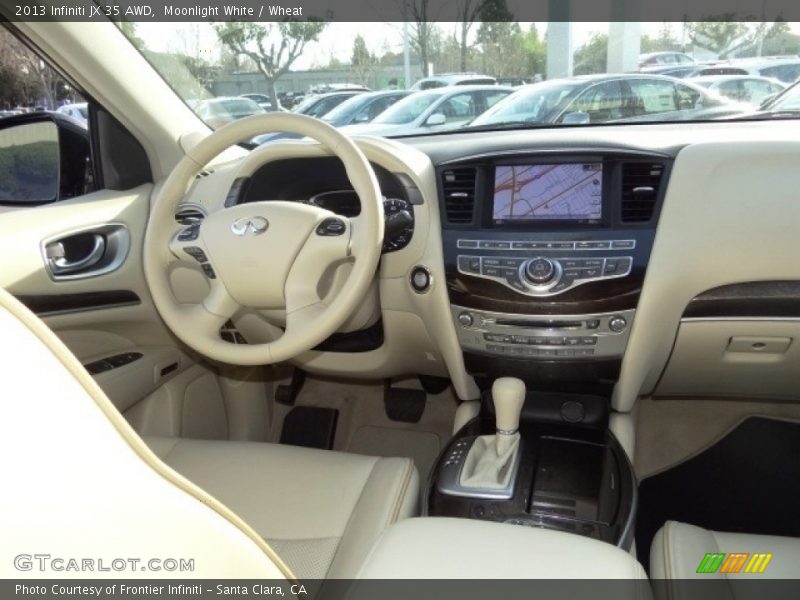 Moonlight White / Wheat 2013 Infiniti JX 35 AWD