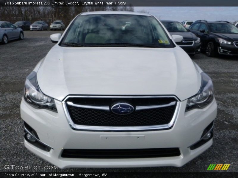 Crystal White Pearl / Ivory 2016 Subaru Impreza 2.0i Limited 5-door