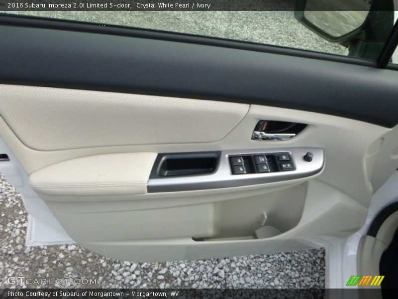 Crystal White Pearl / Ivory 2016 Subaru Impreza 2.0i Limited 5-door