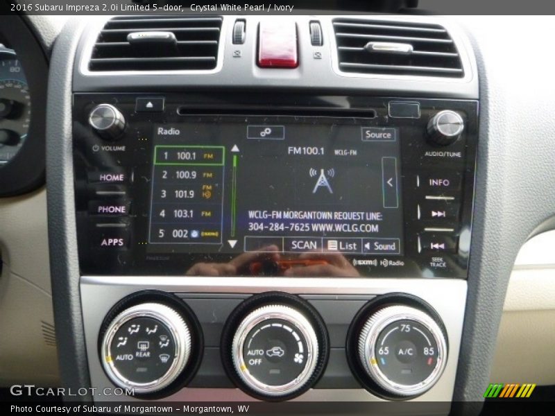 Crystal White Pearl / Ivory 2016 Subaru Impreza 2.0i Limited 5-door