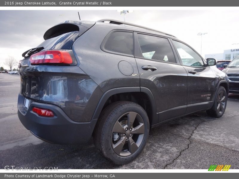 Granite Crystal Metallic / Black 2016 Jeep Cherokee Latitude