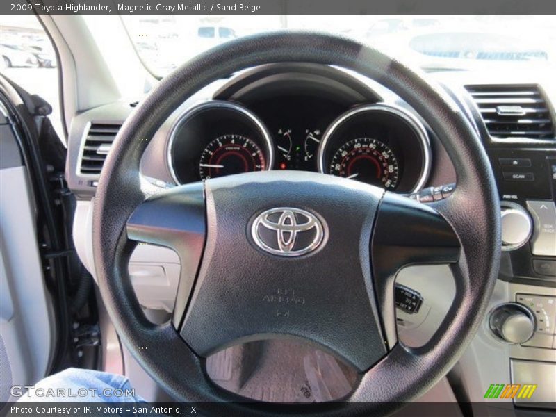 Magnetic Gray Metallic / Sand Beige 2009 Toyota Highlander