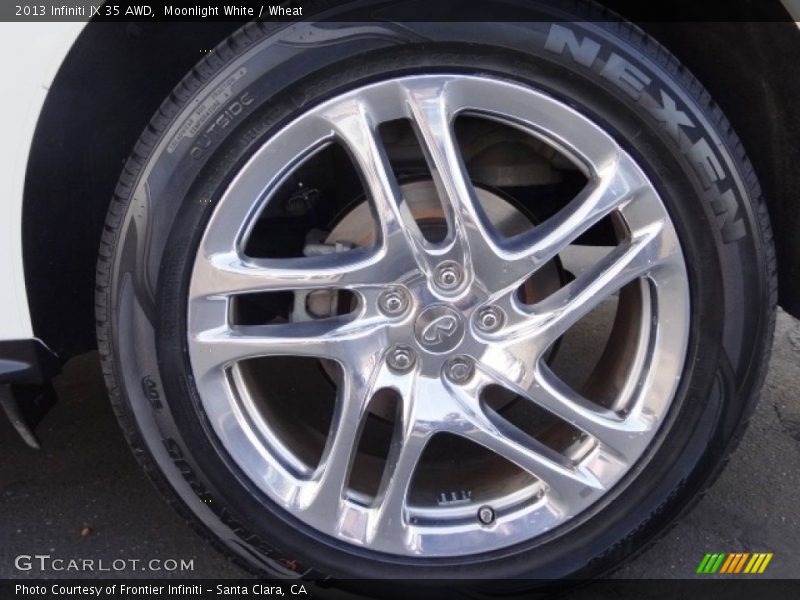 Moonlight White / Wheat 2013 Infiniti JX 35 AWD