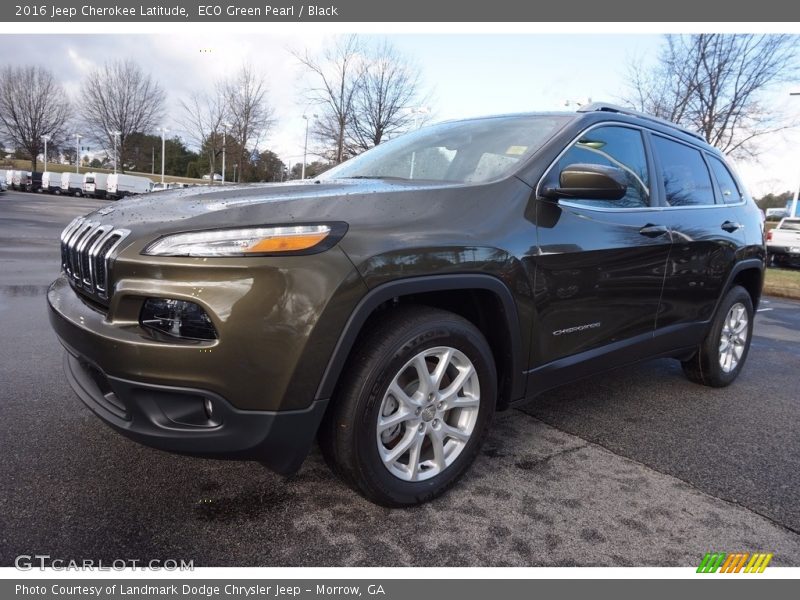 ECO Green Pearl / Black 2016 Jeep Cherokee Latitude