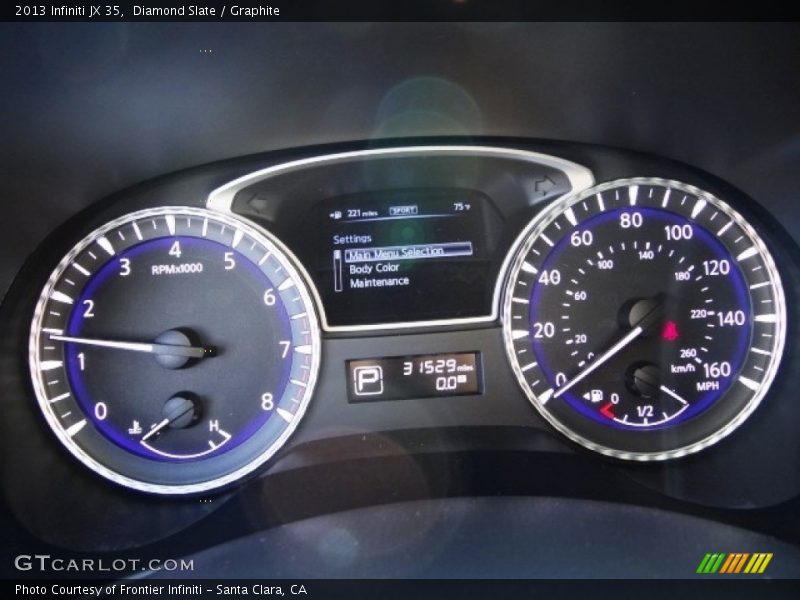 Diamond Slate / Graphite 2013 Infiniti JX 35