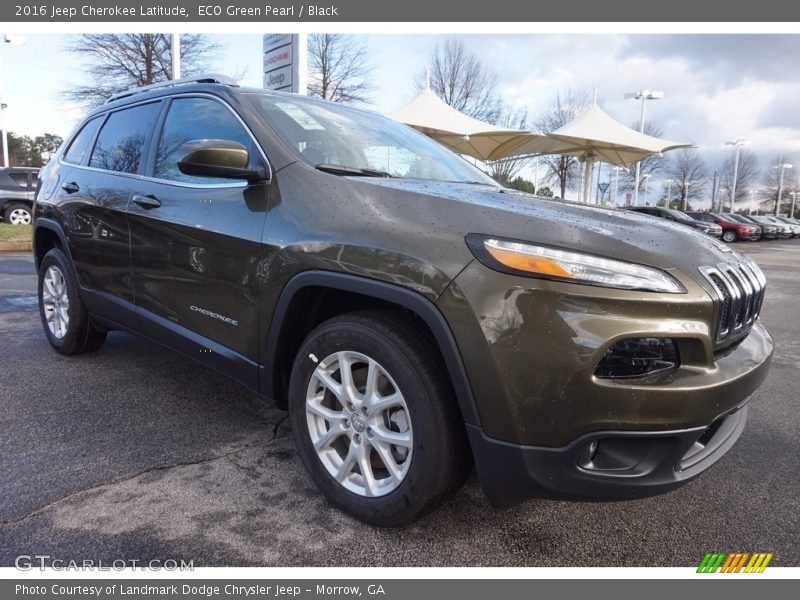 ECO Green Pearl / Black 2016 Jeep Cherokee Latitude