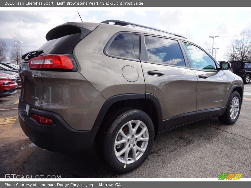 Light Brownstone Pearl / Black/Light Frost Beige 2016 Jeep Cherokee Sport